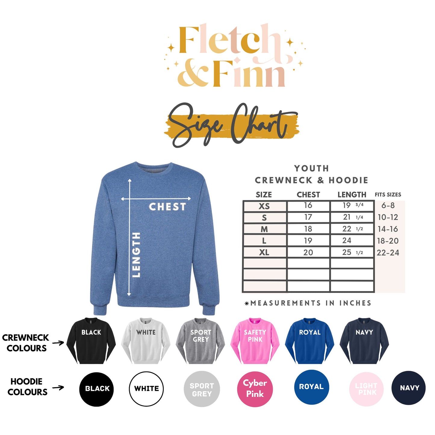 Youth - Lacrosse Crewneck or Hoodie