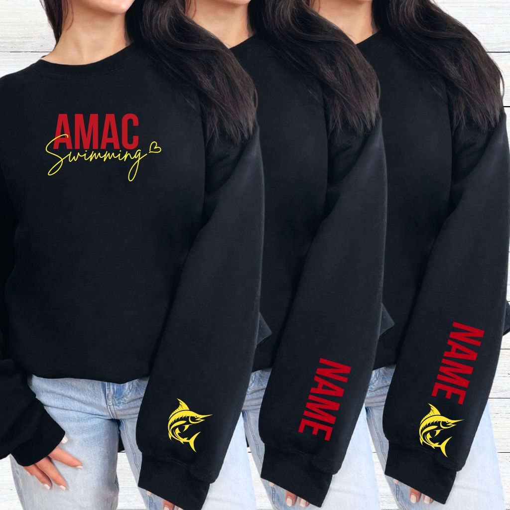 AMAC Swimming Crewneck or Hoodie