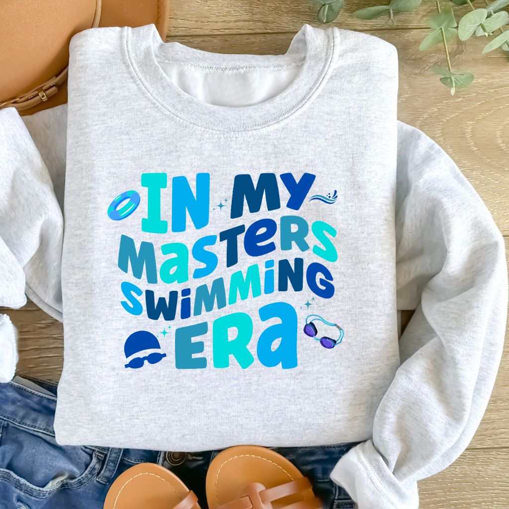 Adult - In My Masters Swimming Era Crewneck or Hoodie