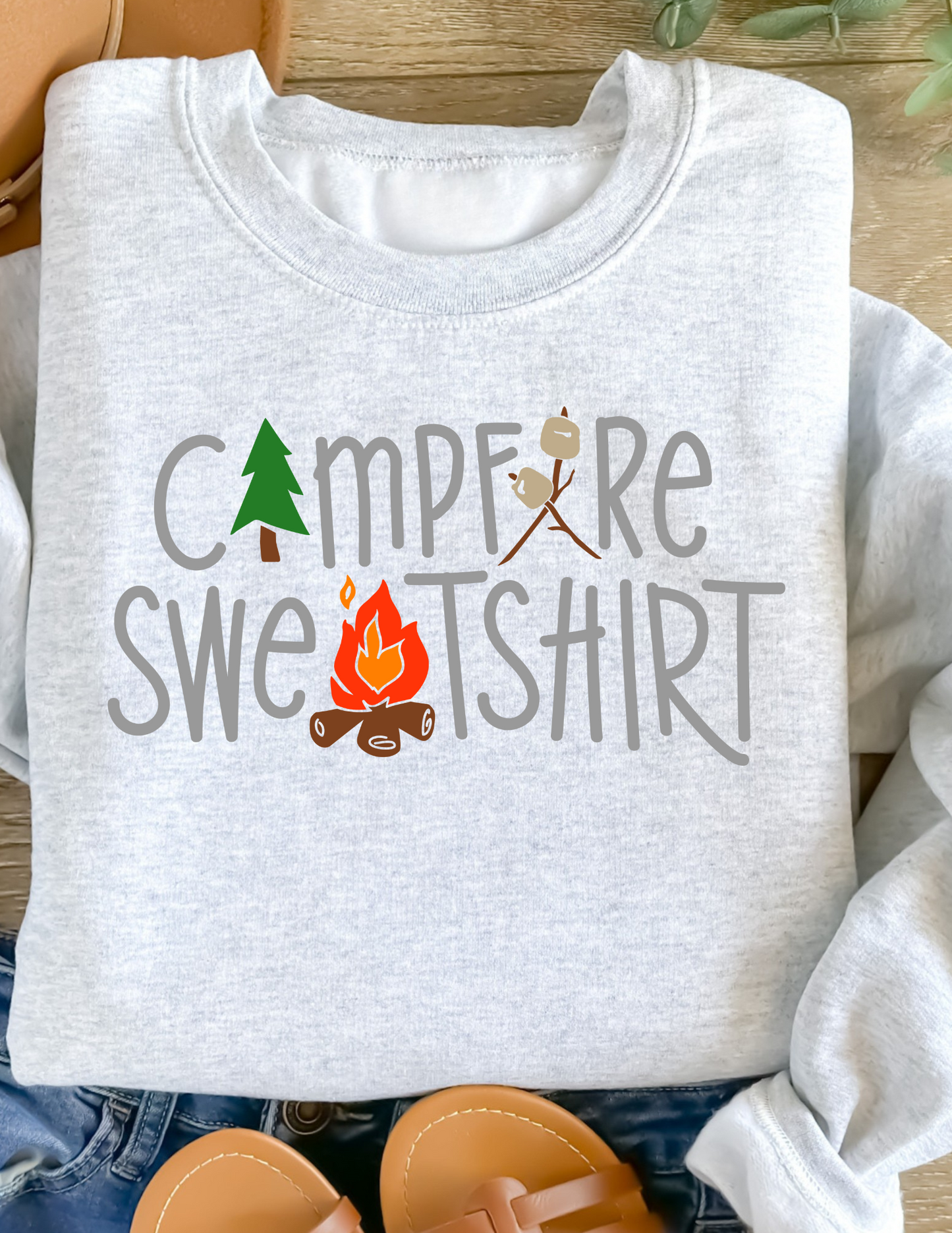 Campfire Sweatshirt Crewneck or Hoodie