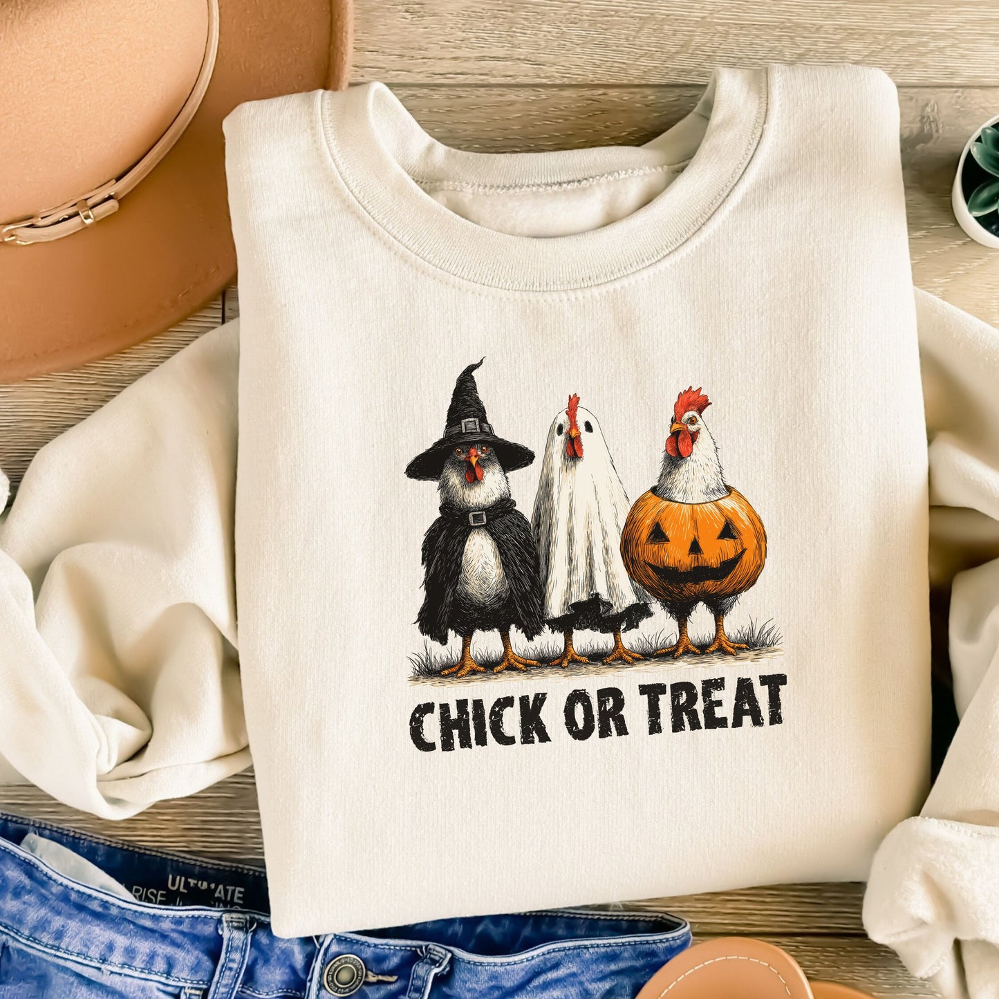 Chick or Treat - Crewneck or Hoodie