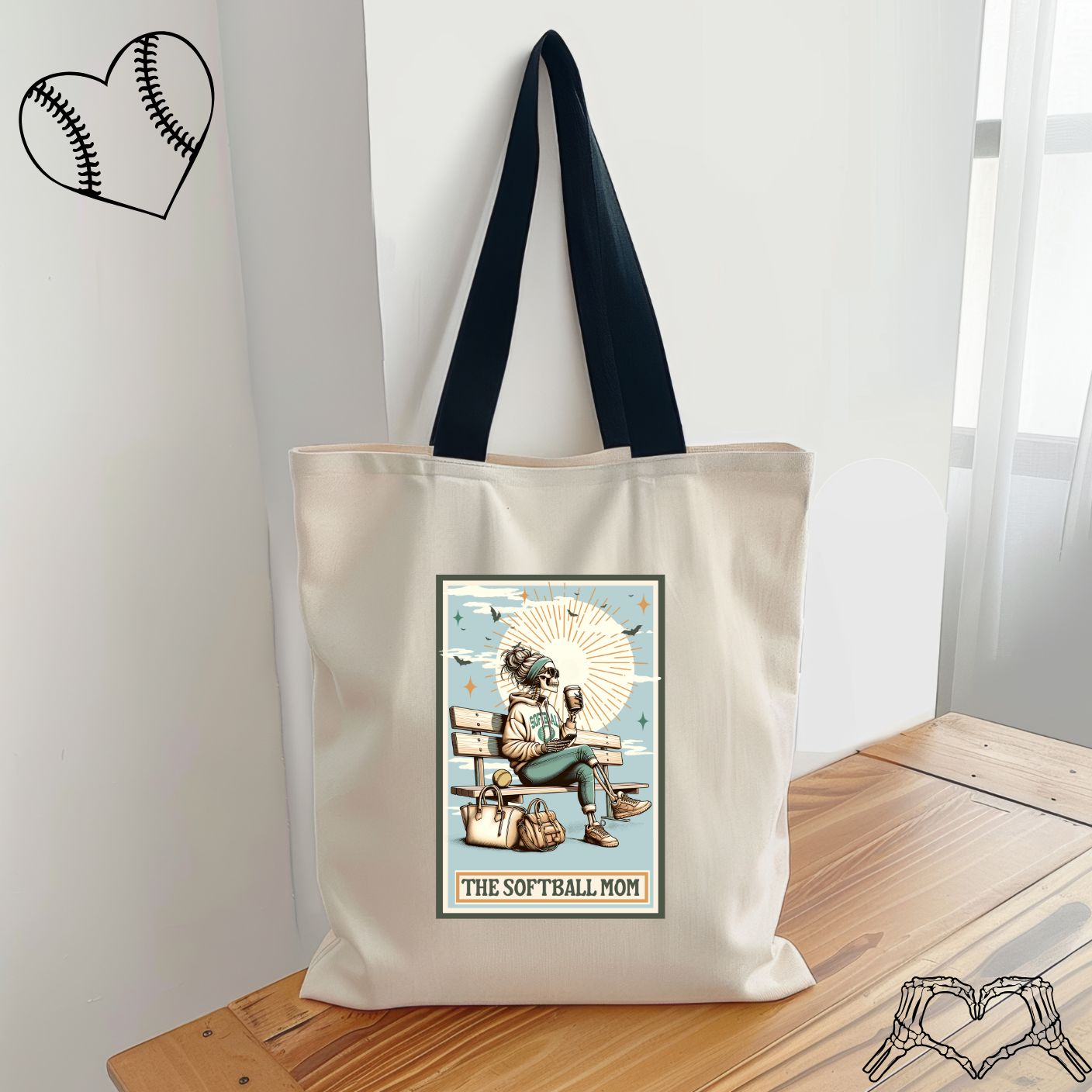 Skelly Sports Mom Tote Bags