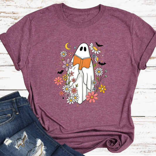 Book Reading Ghost T-shirt