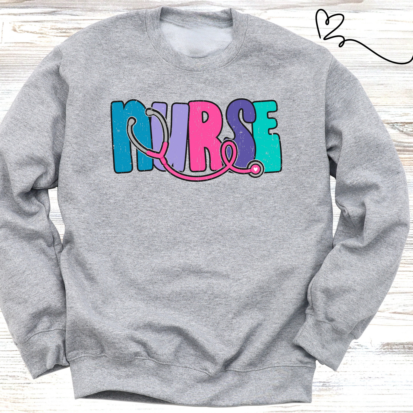 Bubble Nurse Crewneck or Hoodie