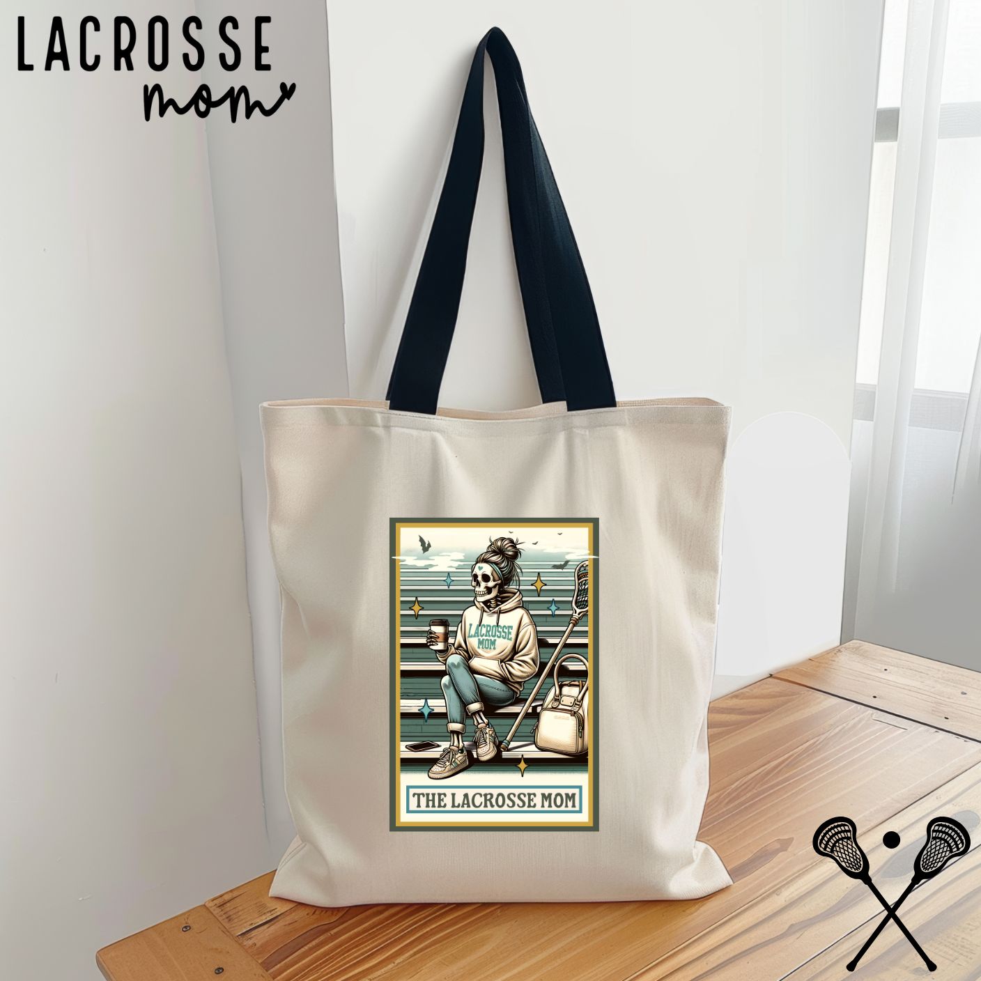 Skelly Sports Mom Tote Bags