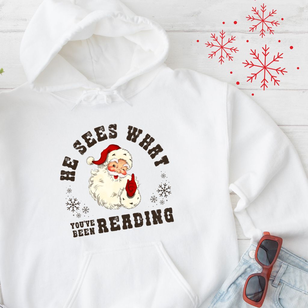 He Sees What Your Are Reading T-shirt, Crewneck or Hoodie