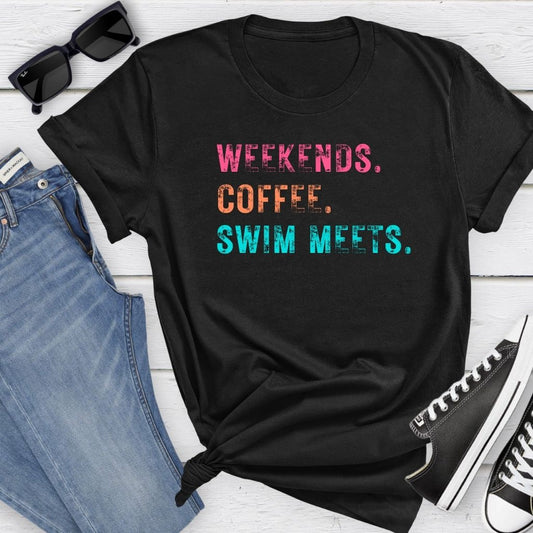 Weekends Coffee Swim Meets T-shirt/Crewneck/Hoodie