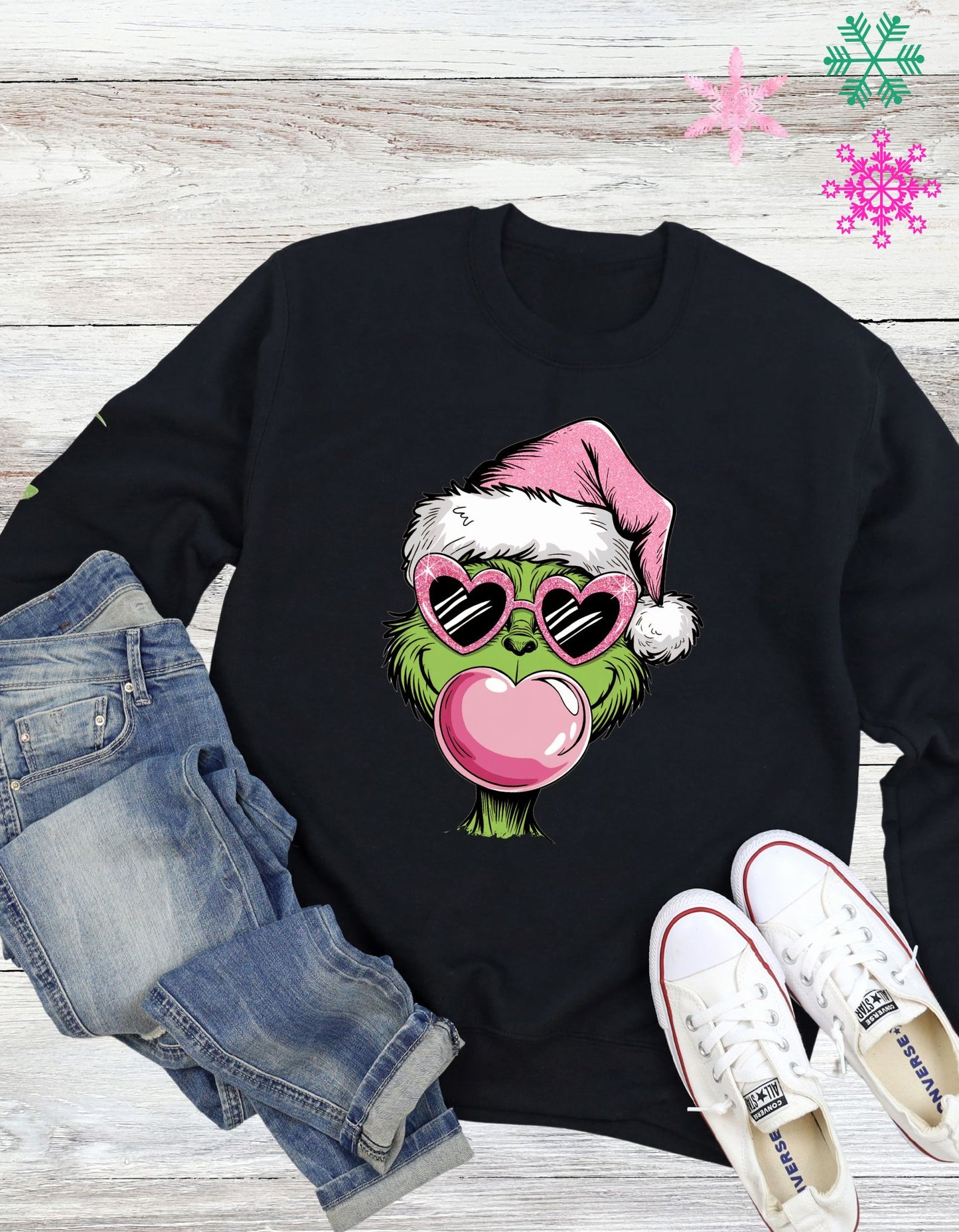 Grinch Bubble T-shirt, Crewneck or Hoodie