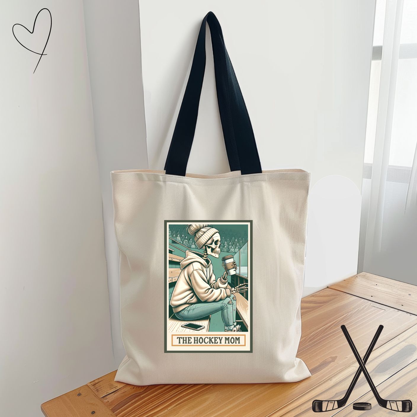 Skelly Sports Mom Tote Bags