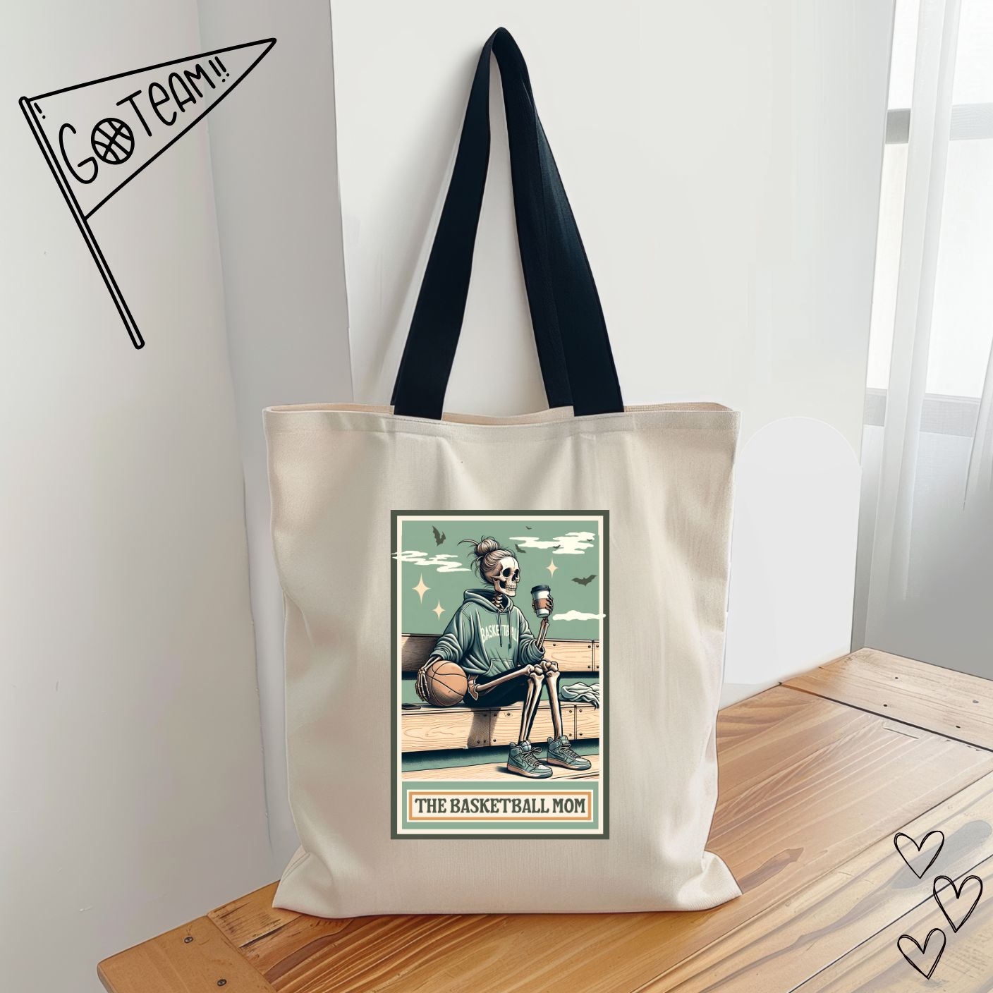 Skelly Sports Mom Tote Bags