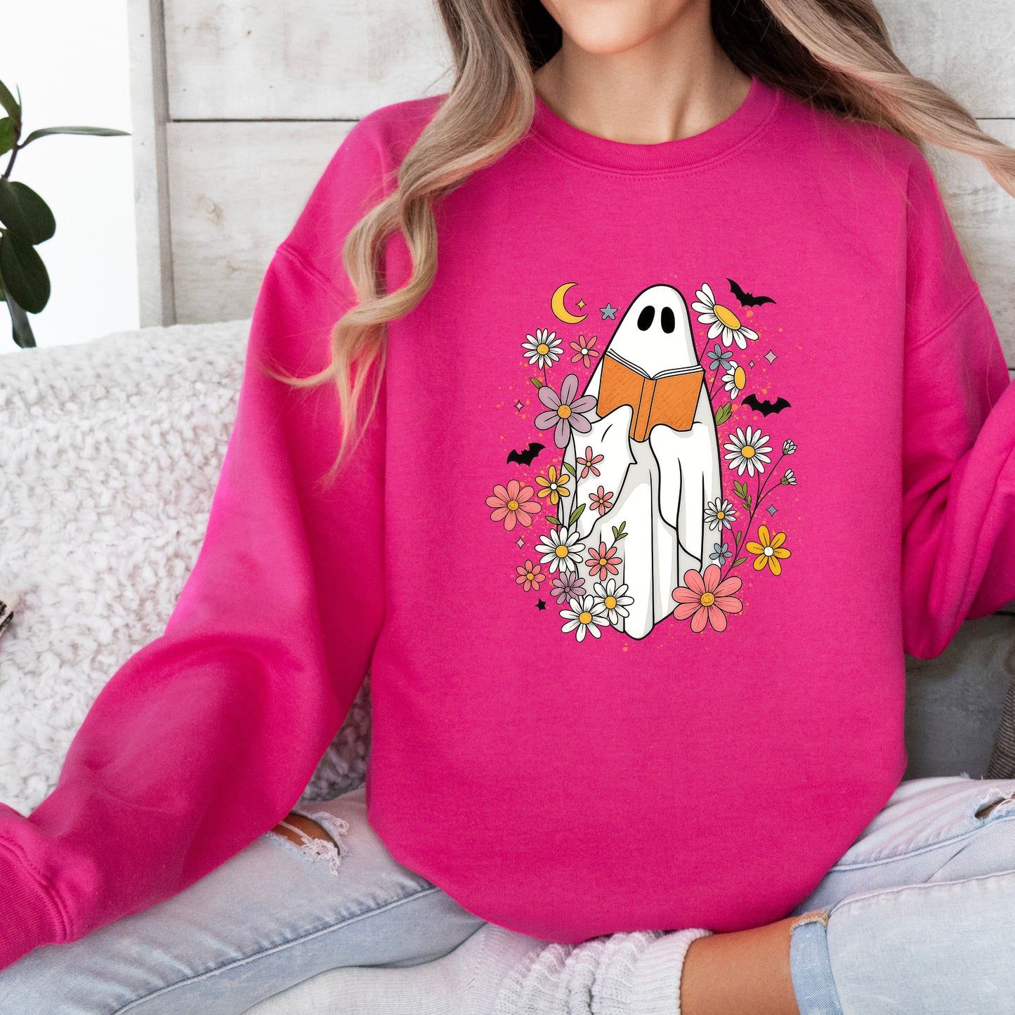 Book Reading Ghost - Crewneck or Hoodie
