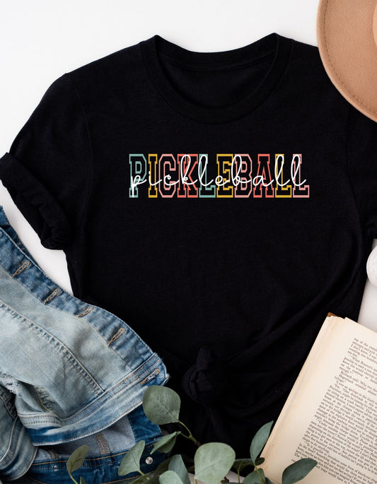 Pickleball Text T-shirt, Crewneck or Hoodie