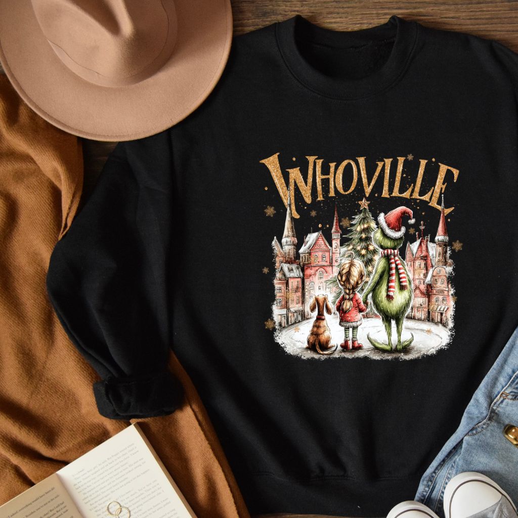 Whoville (Glitter Finish) T-shirt, Crewneck or Hoodie