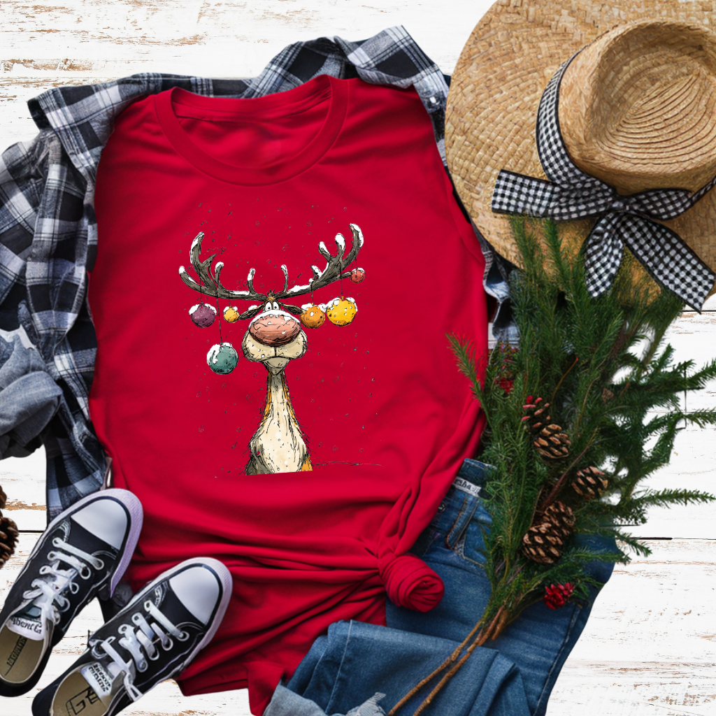 Reindeer with Antler Ornaments