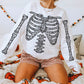 Patterned Bones Crewneck or Hoodie