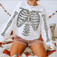 Patterned Bones Crewneck or Hoodie