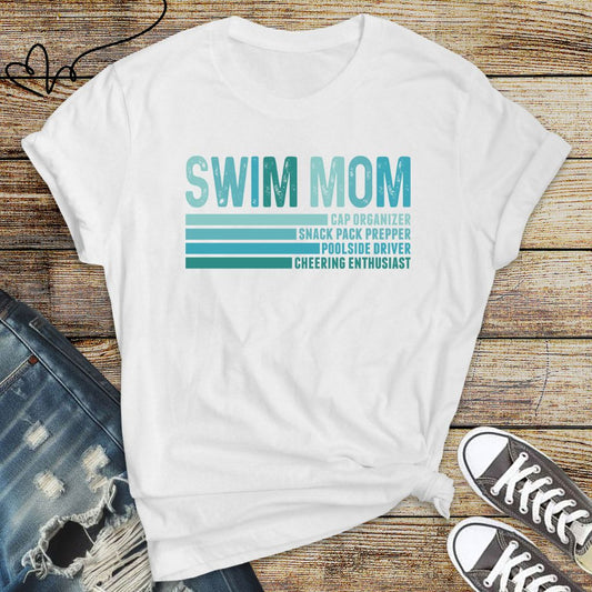Swim Mom Multi-Task T-Shirt