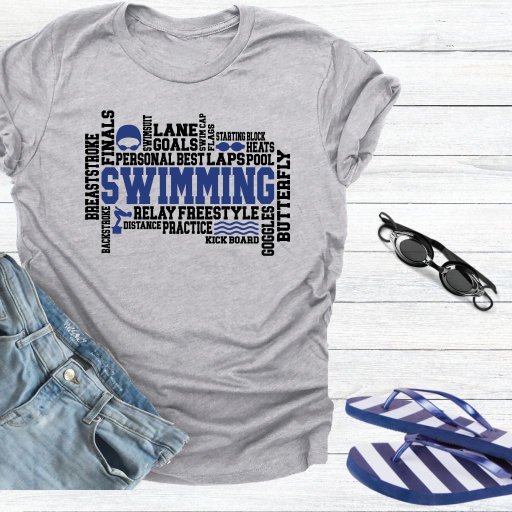 Swimming Words T-Shirt