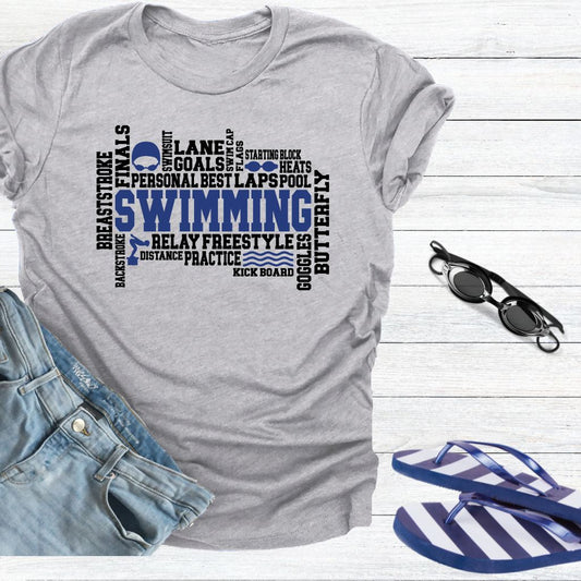 Swimming Words T-Shirt