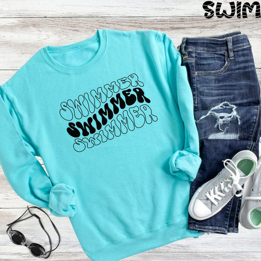 Adult - "SWIMMER" Crewneck or Hoodie