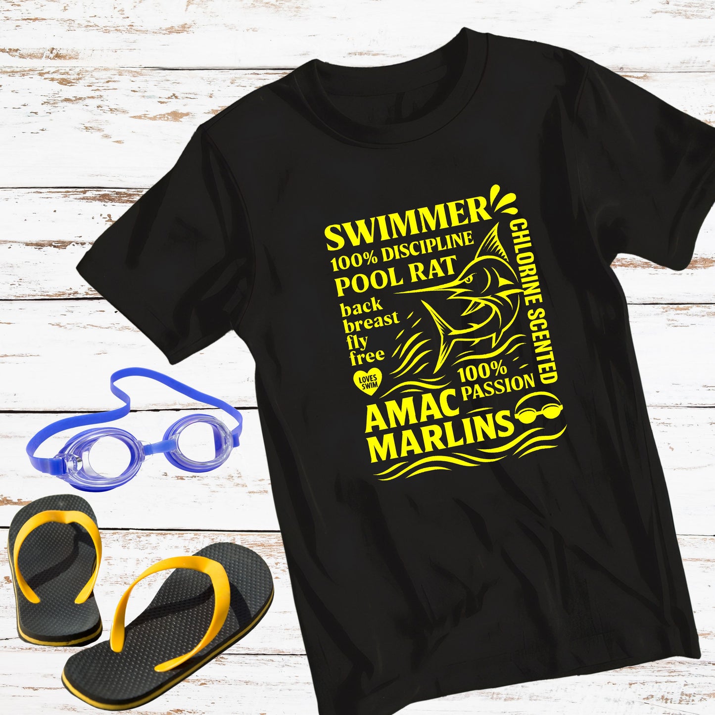 Marlin's Pool Rat T-shirt, Crewneck or Hoodie