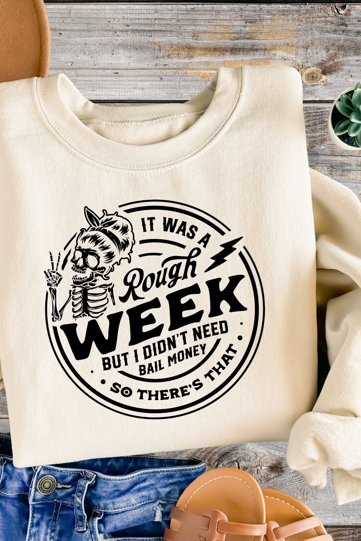 It was a Rough Week - Black Image