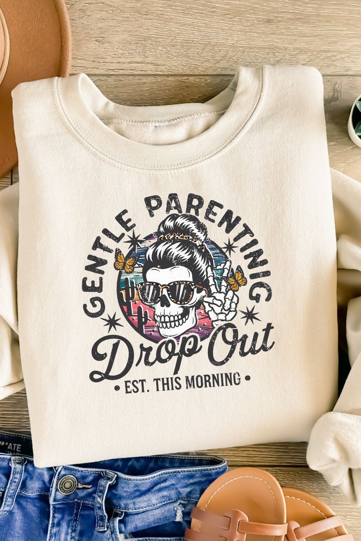 Gentle Parenting Drop Out - Black Writing