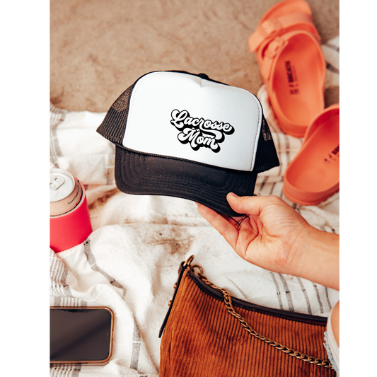 Lacrosse Mom Foam Mesh Back Trucker Cap
