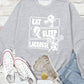 Adult - Eat Sleep Lacrosse Crewneck or Hoodie